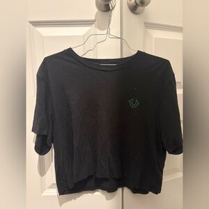 True Religion Black V-Neck Tee